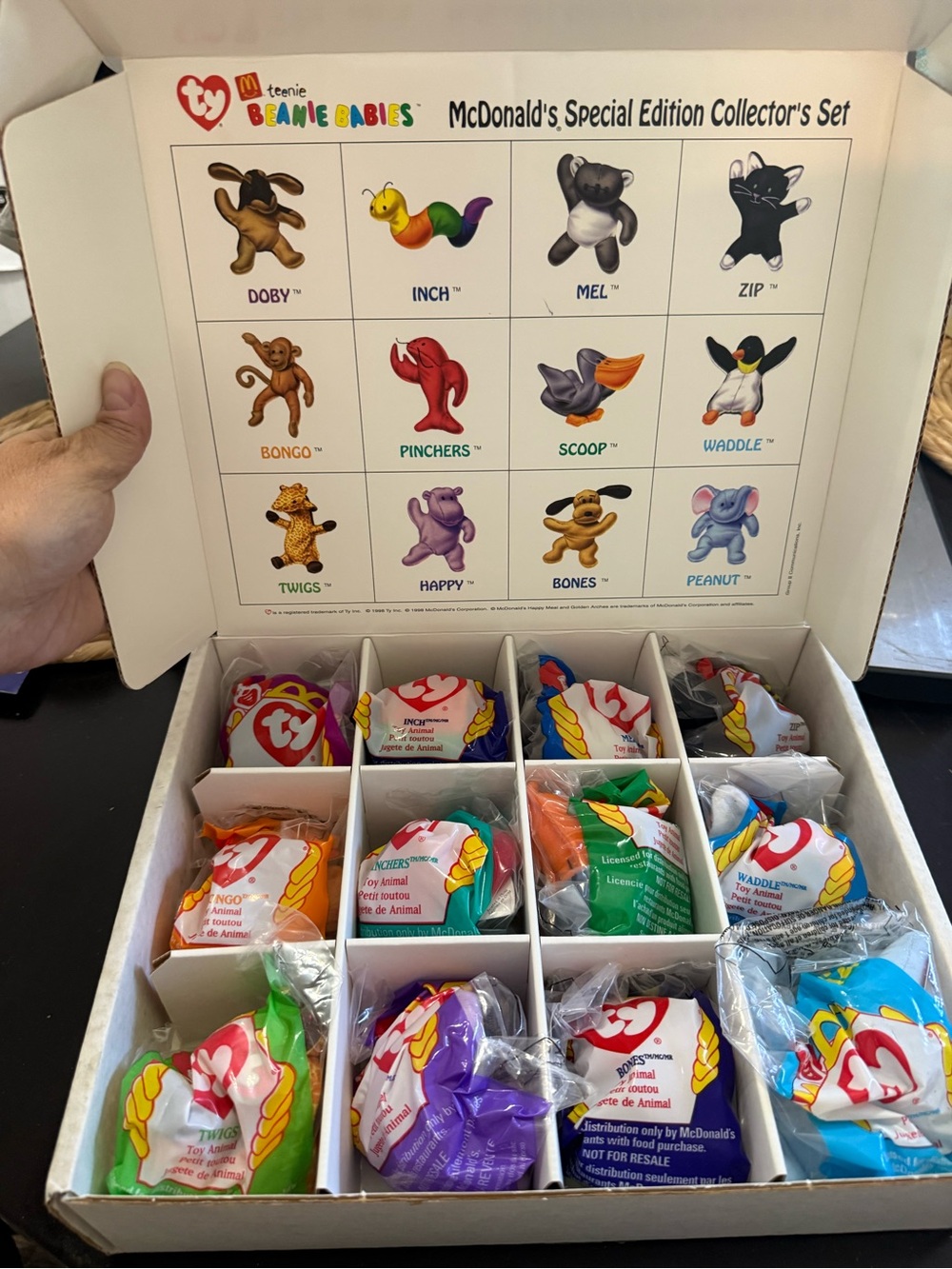 McDonald's Ty Teenie Beanie Babies 1998 Special Edition Set RARE